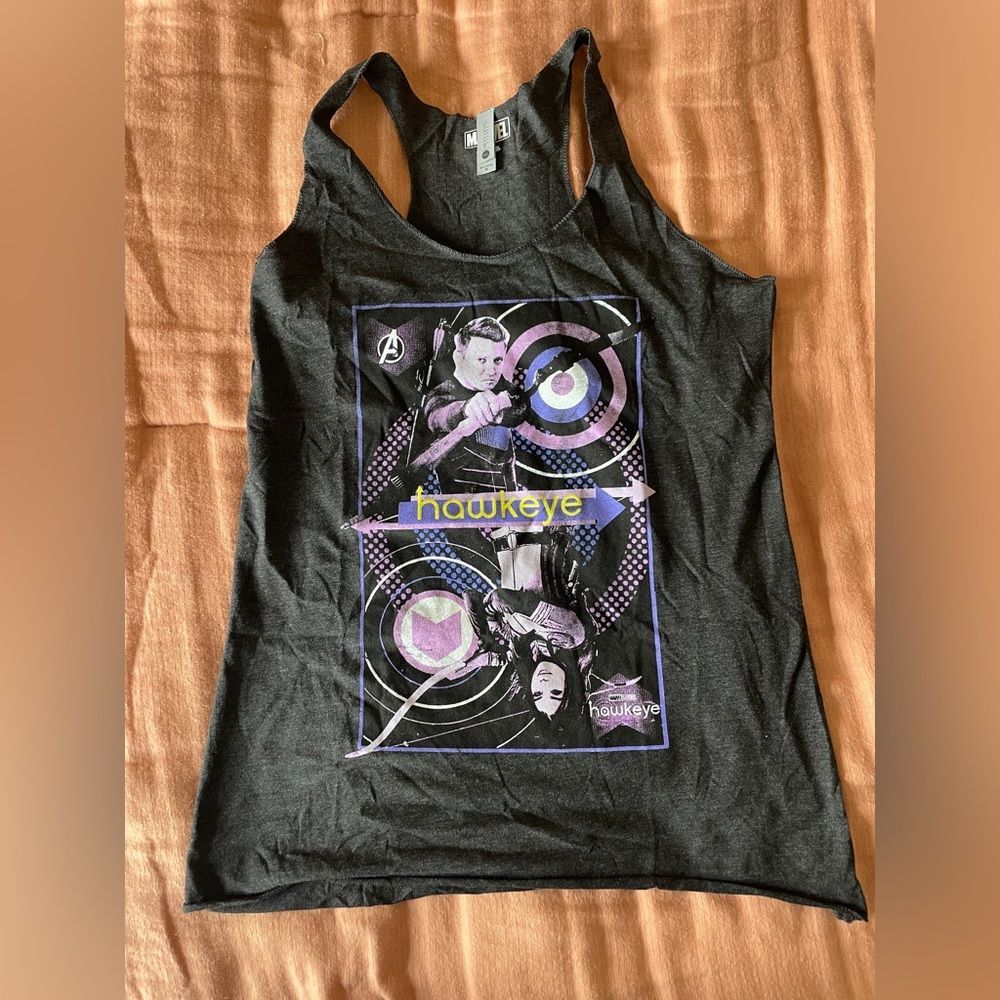 Marvel's Hawkeye racer back tank top black Medium